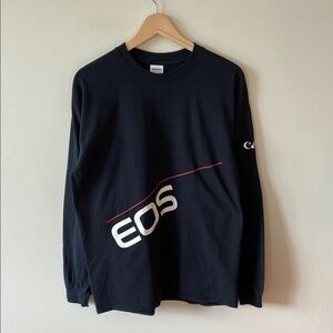 Canon EOS Long Sleeve T-Shirt Black Size Large